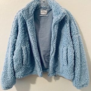 Urban Outfitters Blue Sherpa Jacket